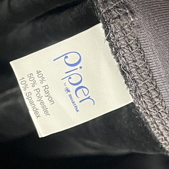 Piper by Smartpack Pull On Gray Riding Pants Equestrian Sz L Fleece Lined - Picture 6 of 6